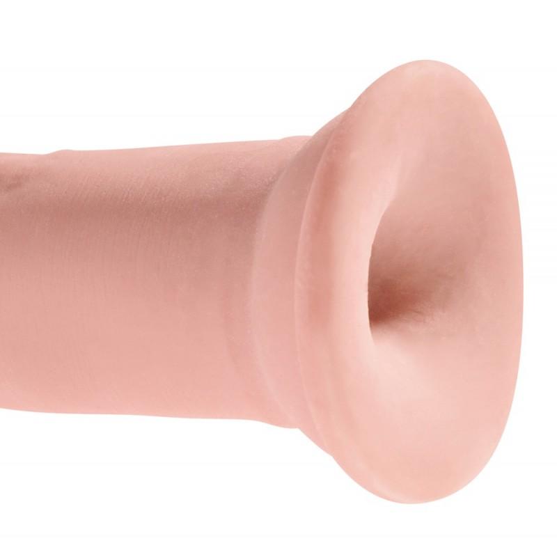 Realistlik dildoga iminapaga 26,7cm ihuvärvi - King Cock