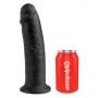 Imemiskupaga must dildo 25,4 cm - KING COCK