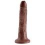 King cock 7" cock brown