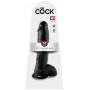 King cock 10 inch balls black