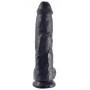 King cock 10 inch balls black