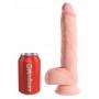 Kolmekordse tihedusega dildo munanditega 28cm - King Cock