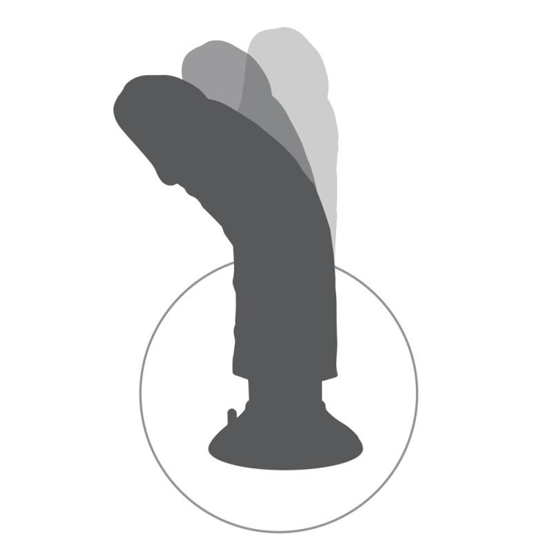 Realistlik vibreeriv dildo 25cm ihuvärvi - KING COCK