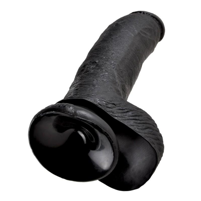 Kc 9" cock with balls dark