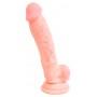 Реалистичный фаллоимитатор из силикона medical silicone dildo - 18 см.