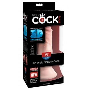 Kolmekordse tihedusega dildo 18,5 cm - KING COCK