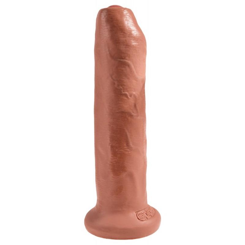 Realistlik dildo liikuva eesnahaga 18 cm - KING COCK