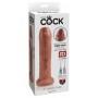 Realistlik dildo liikuva eesnahaga 18 cm - KING COCK