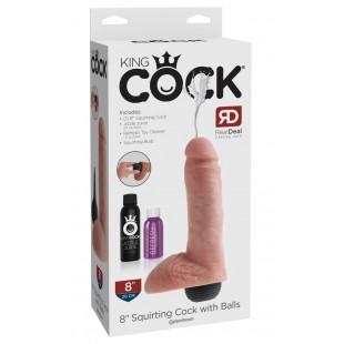 Squirting cock with balls 8"