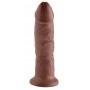 Imemiskupuga dildo 24cm pruun - King Cock