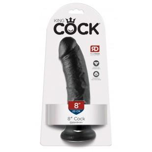 Imitatsioon peenisega iminapaga 21,5cm must - King cock