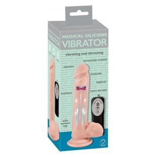 Medical silicone thrusting vib