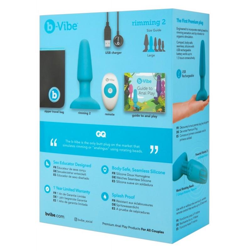 B-vibe rimming plug blue