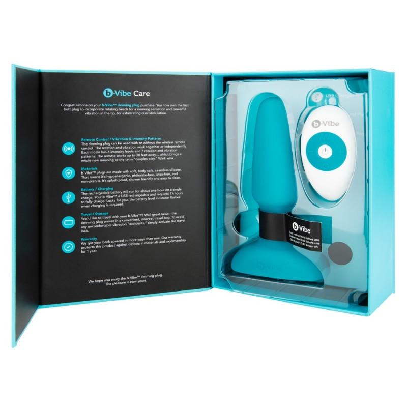 B-vibe rimming plug blue