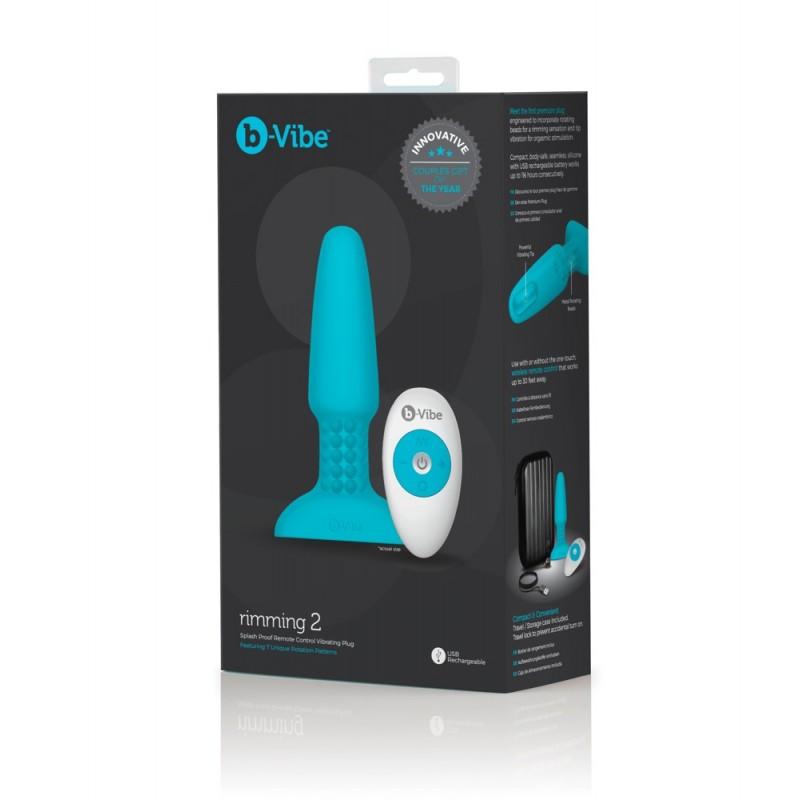 B-vibe rimming plug blue