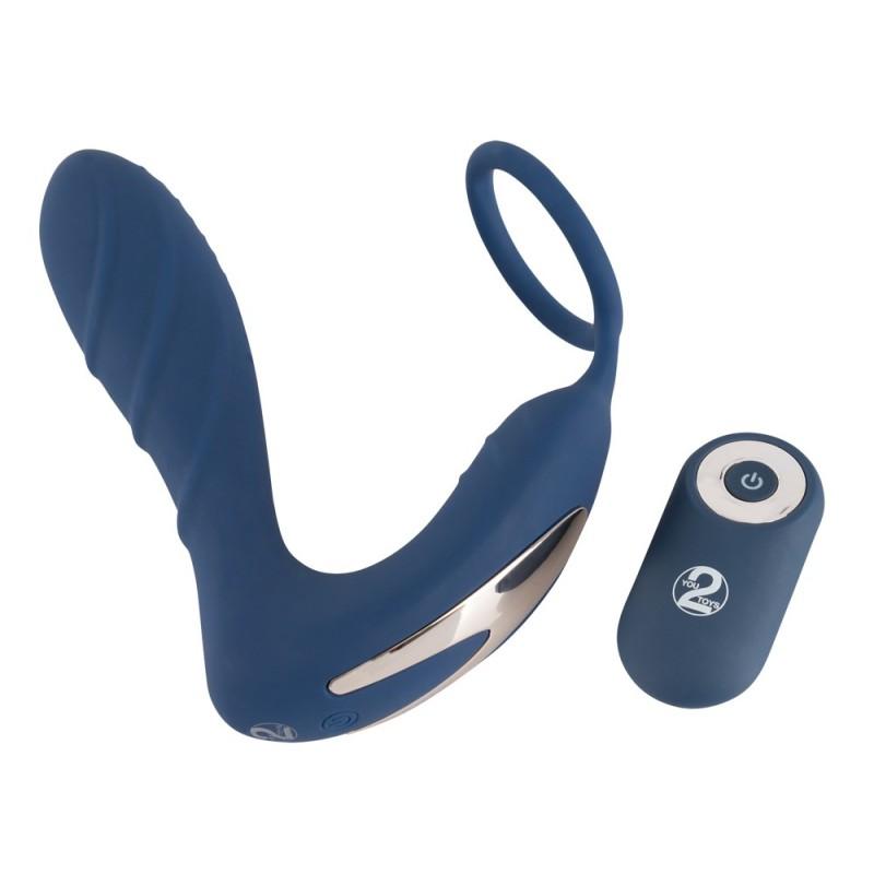 Vibrating prostate plug with c