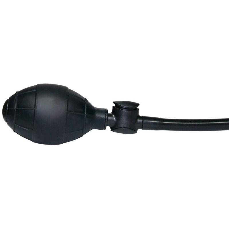 Вибростимулятор с подкачкой True Black Vibro Anal Plug Orion черный