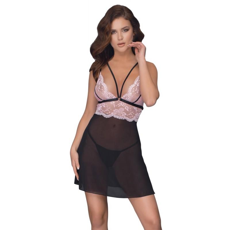 Babydoll black/pink 2xl