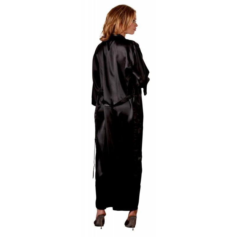 Пеньюары и бебидоллы kimono schwarz 2xl/3xl эротические