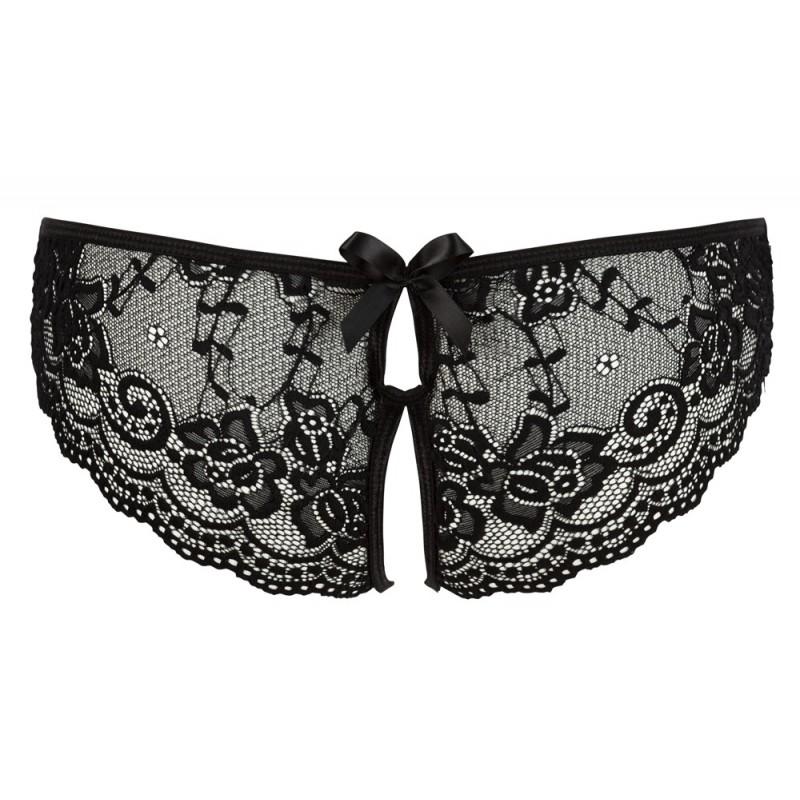 Pitsilised avatud jalgevahega püksikud mustad S - cottelli collection lingerie