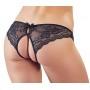 Crotchless lace slip s