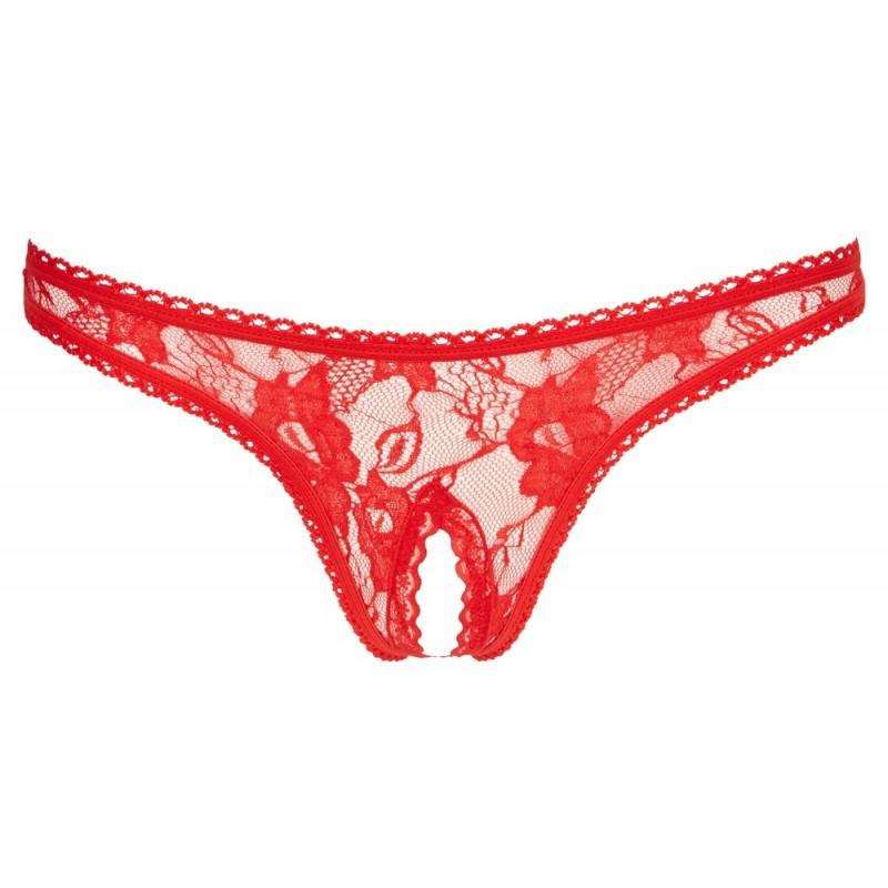 Сексуальные трусики lace g-string red l размер