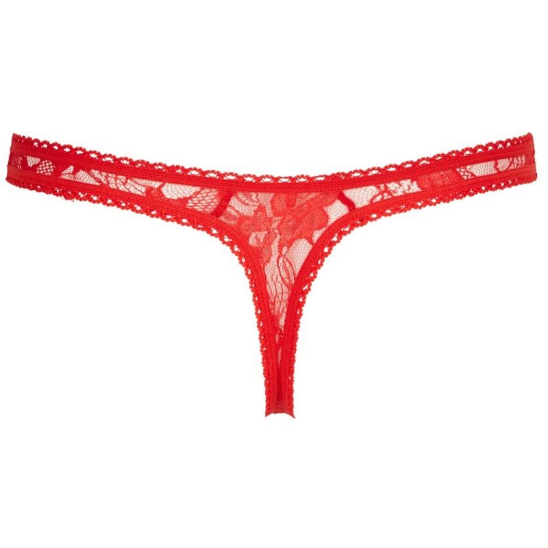 Сексуальные трусики lace g-string red l размер