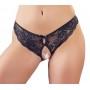 Crotchless lace briefs m