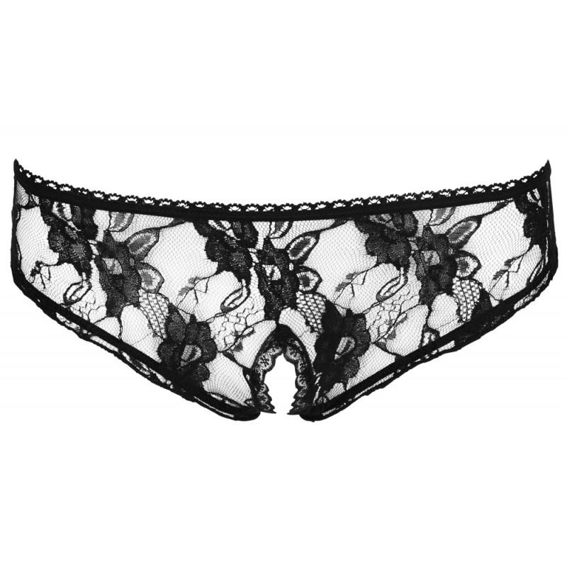 Crotchless briefs black s