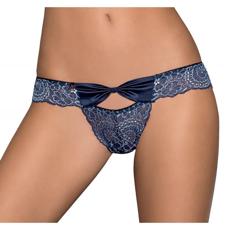 Кружевные трусики auroria panties, синий l/xl