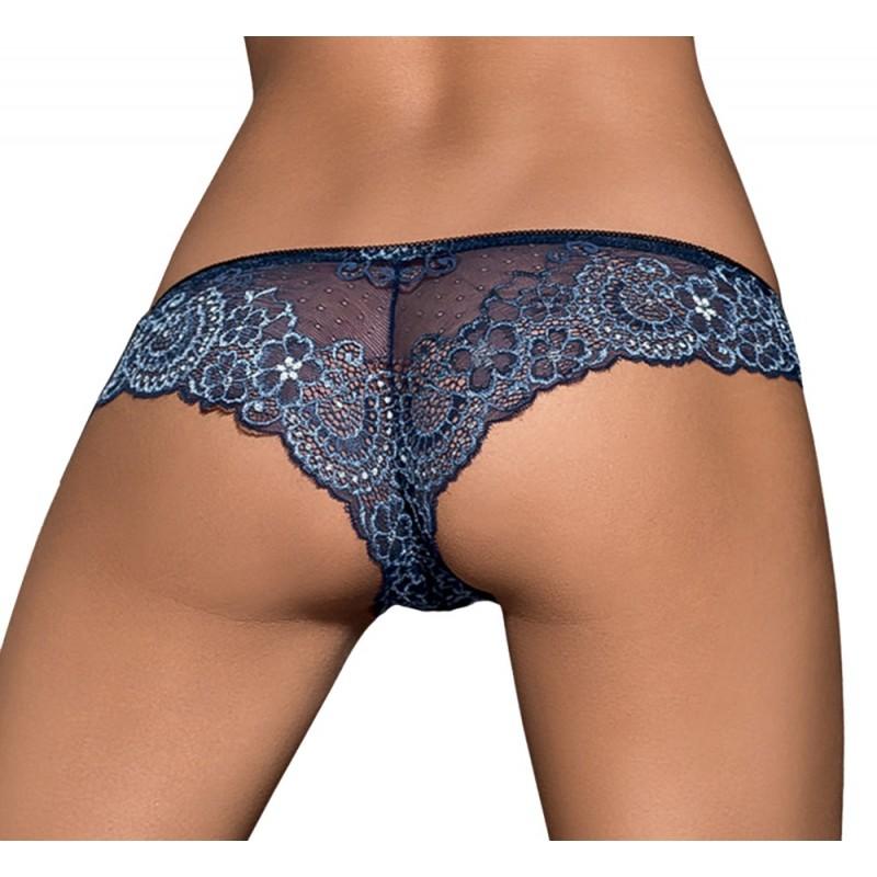 Кружевные трусики auroria panties, синий l/xl