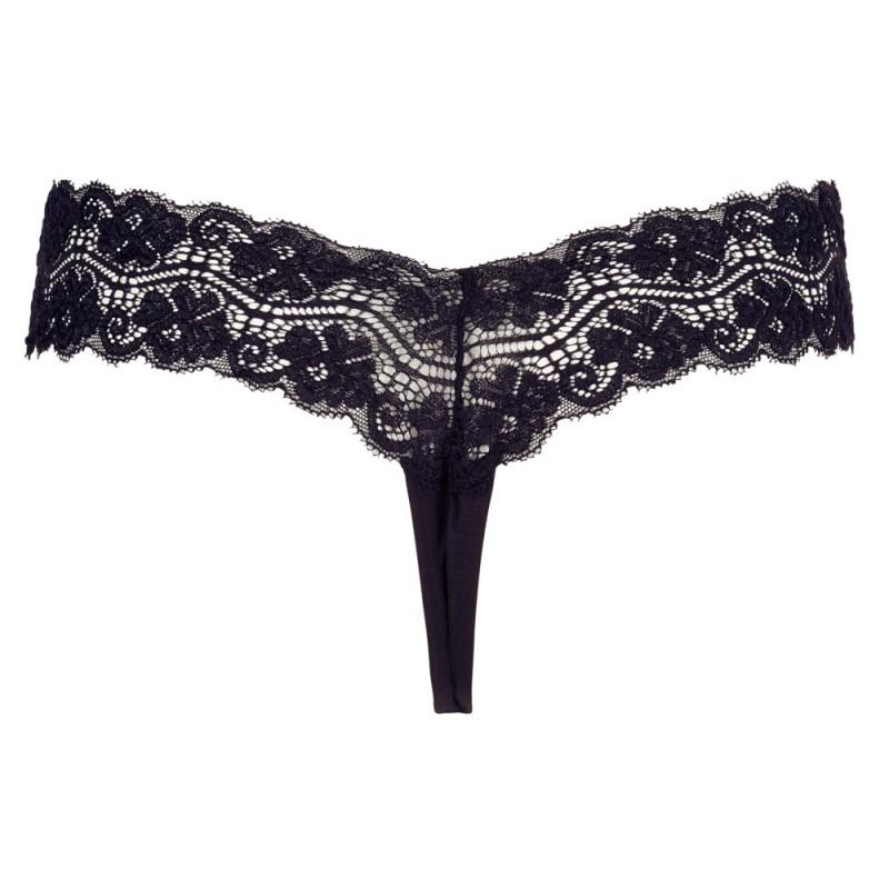 Stimuleerivate pärlitega püksikud must cottelli collection lingerie