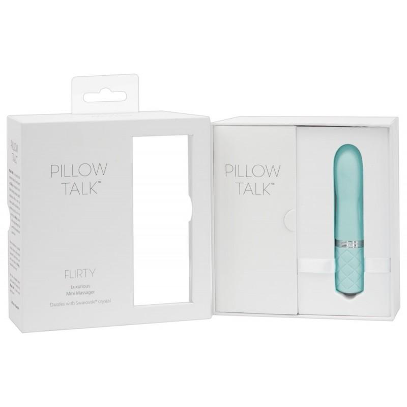 bullet vibrator blue flirty - pillow talk