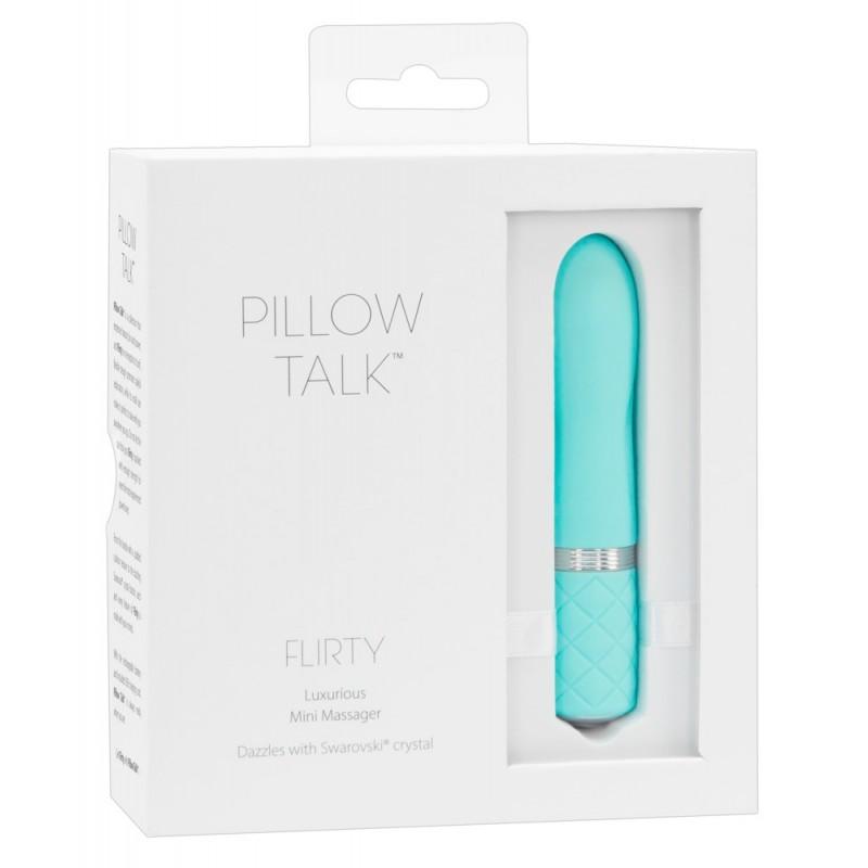 bullet vibrator blue flirty - pillow talk