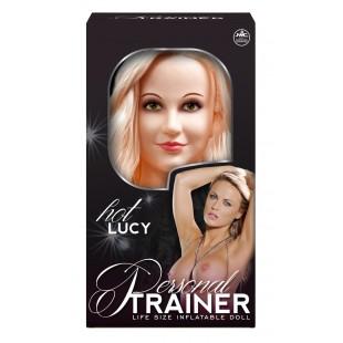 Надувная кукла с вибрацией и 2 любовными отверстиями hot lucy lifesize love doll