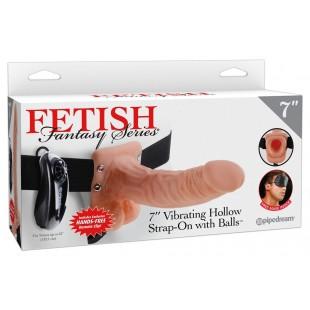 Rihmaga püksikud dildoga 19cm ja vibratsioon - fetish fantasy