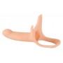 Полый силиконовый страпон на ремнях Silicone Strap-on by You2Toys Medium, телесный