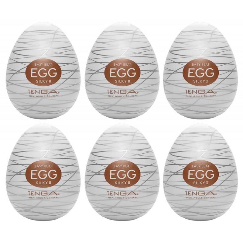 Tenga egg silky ii pack of 6