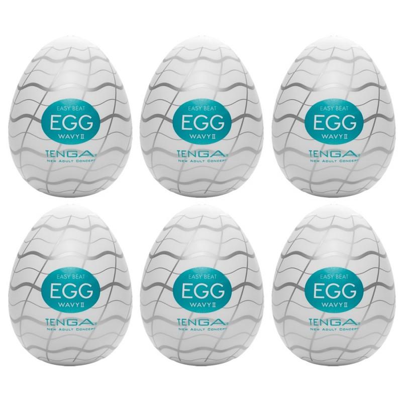 Tenga egg wavy ii pack of 6