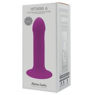 Topelt tihedusega silikoonist dildo lilla 13,5cm - Hitsens 6