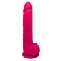 Topelt tihedusega dildo munanditega 38cm roosa - SilexD