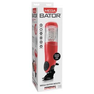 Pet mega-bator mouth red/clear