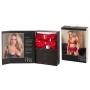 Bra and suspender set red m