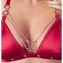 Bra and suspender set red l