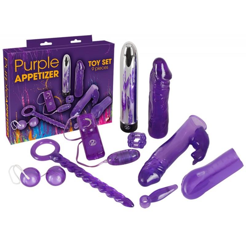 Наборы секс игрушек purple appetizer 9-piece set