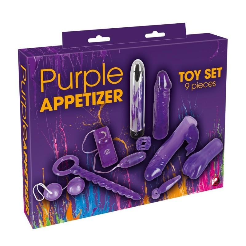 Наборы секс игрушек purple appetizer 9-piece set