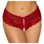 Crotchless panty red L