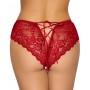 Crotchless panty red L