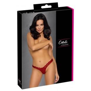 Punase paelaga stringid S/M - COTTELLI Lingerie