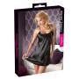 Satin chemise black l